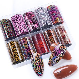 Nagelofolien Box Animal Print