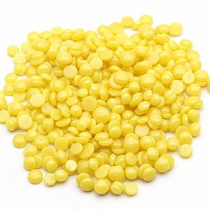 Warmwachs Perlen Gelb, 500g