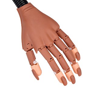 Nail Art Plastic Practice Hand with Stand and 100pcs Nail Tips