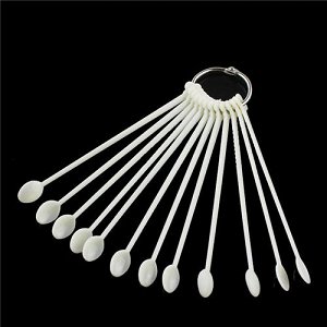 Nail Art Color Display Sticks 100pcs Natural