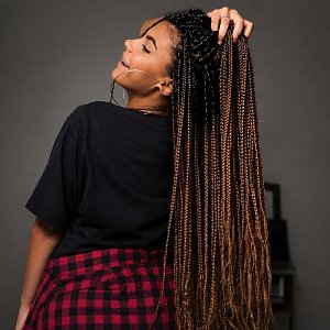 Hair Jumbo Braids Ombre Brown/Dark Brown B29# 100g 60cm