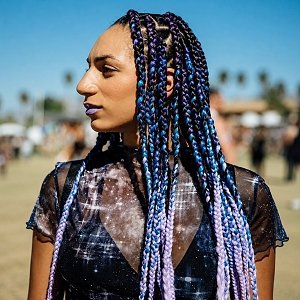 Hair Jumbo Braids Unicorn Purple/Petrol/Purple Yc26# 100g 60cm