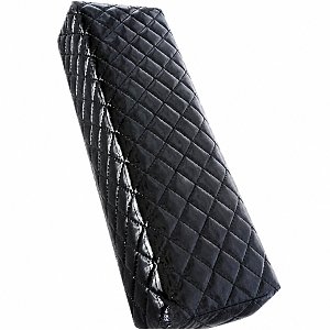 Manicure Leather Arm Rest Quilted Black