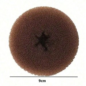Duttkissen fur Haardutt 9 cm M in braun