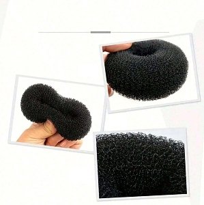 Duttkissen fur Haardutt 9 cm M in Schwarz