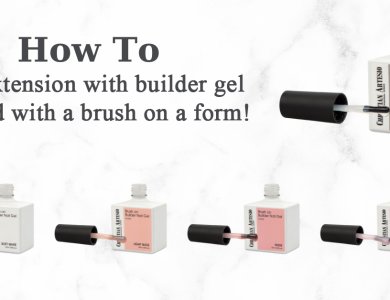 How to: επιμήκυνση νυχιού με gel χτισίματος με πινέλο πάνω σε φόρμα