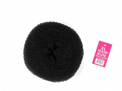 Hair Bun 14cm XL Black