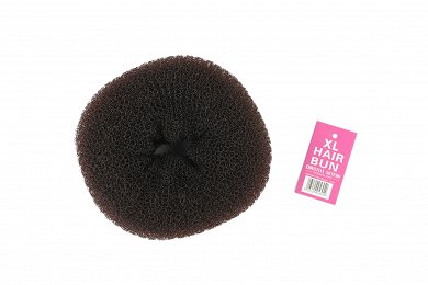 Hair Bun 14cm XL Brown