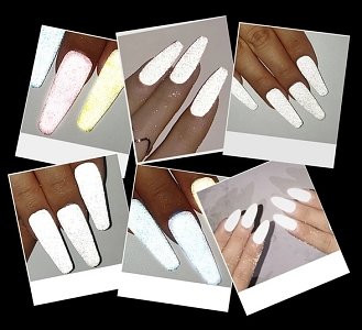 Nail Art Flash Reflecting Powder Gray 1.5g