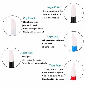 Nail Art Silicone Brush for Rhinestone Handling White
