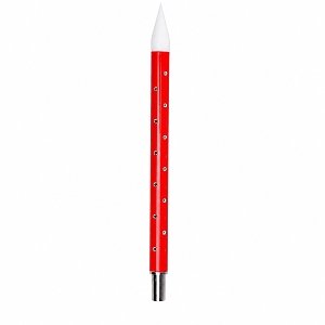 Nail Art Silicone Brush for Rhinestone Handling Red
