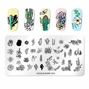 Nail Stamping Art Board 12cm x 6cm