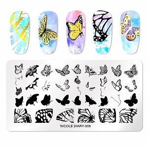 Nail Stamping Art Board 12cm x 6cm