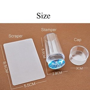 Nail Stamping Art Tool and Silicone Blade