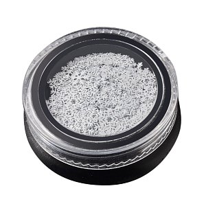 Nail Decoration White Snowflake