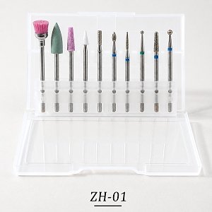 Nail Drill Replacement Bits for Nail Manicure 10pcs Case