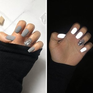 Nail Art Flash Reflecting Powder Gray 1.5g