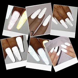 Nail Art Flash Reflecting Powder Gray 1.5g