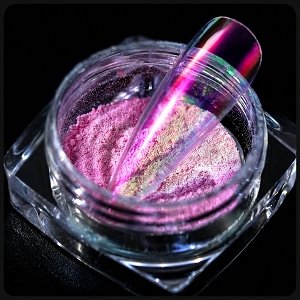 Nail Art Aurora Mirror Powder Translucent Pink/Purple 3g