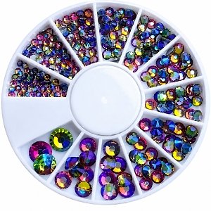 Strass Display irisierend- Rosa 240Stuck
