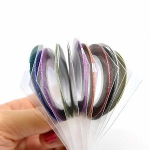 Ταινία Σχεδιασμού Ροζ Απαλό Glitter 1mm