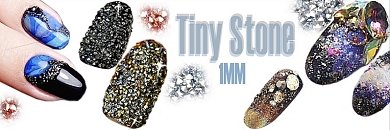 Nail Art Rhinestone Crystal Pixie Gold-Silver Iridescent 2g