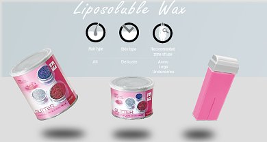Depilatory Wax Glitter Container 800ml