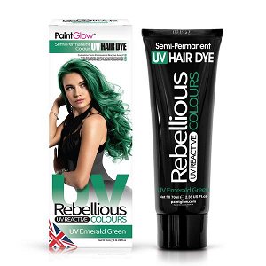 Rebellious Semi-Permanent Hair Dye Neon Emerald Green 70ml