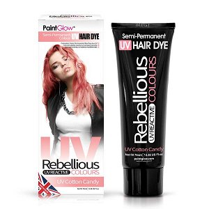 Rebellious Semi-Permanent Hair Dye Neon Cotton Candy 70ml