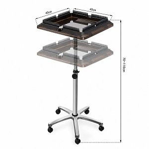 Height Adjustable Hair Extension Stand with Wheels