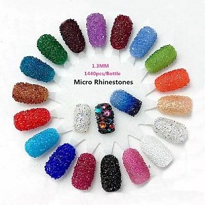 Nail Art Rhinestone Crystal Pixie Iridescent Olive 2g