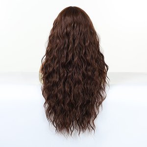 Synthetic Brown Long Wavy Wig