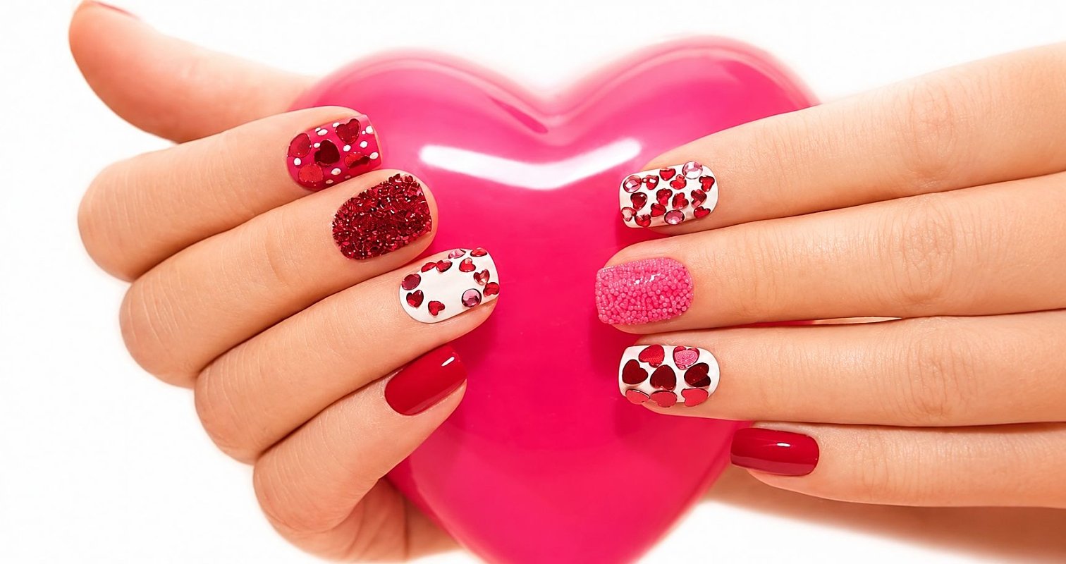 Valentinstagnägel: Die hot right now Nageldesigns und -farben für den Valentinstag