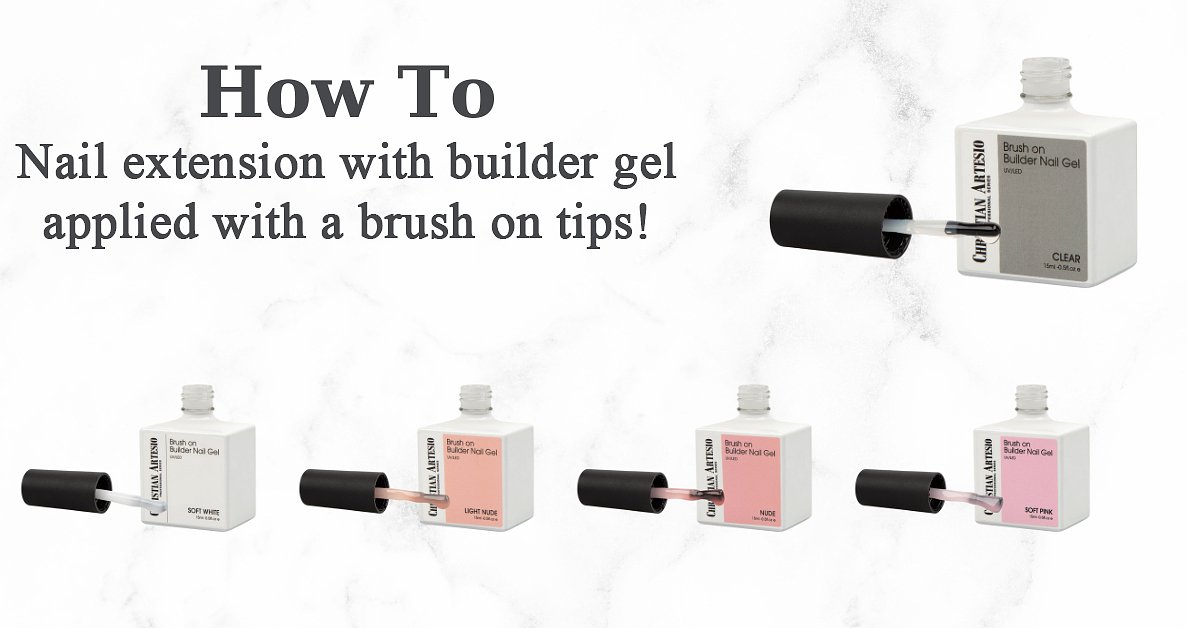 How to: επιμήκυνση νυχιού με gel χτισίματος με πινέλο πάνω σε tips