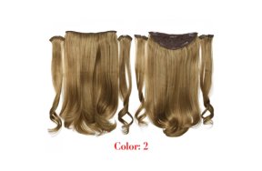 Τρέσα Συνθετική HD Κυματιστή με Κλιπ 3 Κομμάτια 45cm 185g Biscuit #2