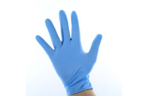 Γάντια νιτριλίου μπλε SMALL 100τεμ