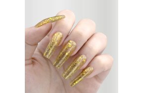 Ημιμόνιμο Βερνίκι Νυχιών Νο 079 Χρυσό Glitter Παγιέτα 10ml - Christian Artesio