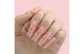 Ημιμόνιμο Βερνίκι Νυχιών Νο 082 Λευκό Κόκκινο Παγιέτα Flakes 10ml - Christian Artesio