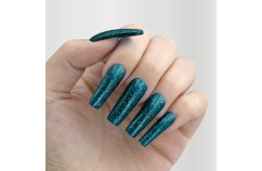 Ημιμόνιμο Βερνίκι Νυχιών Νο 089 Πετρόλ Τιρκουάζ Glitter 10ml - Christian Artesio