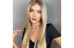 Περούκα Συνθετική Ξανθιά Όμπρε Μακριά Ίσια