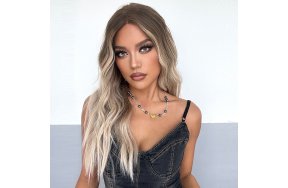 Περούκα Συνθετική Ξανθιά Όμπρε Μακριά Κυματιστή