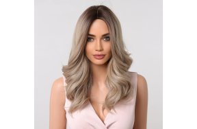 Περούκα Συνθετική Ξανθιά Μακριά Κυματιστή