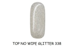 Ημιμόνιμο βερνίκι νυχιών Top No Wipe Glitter Νο 338, 10ml