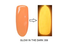 Ημιμόνιμο βερνίκι νυχιών Νο 359 πορτοκαλί που φωσφοριζει στο σκοτάδι, 10ml