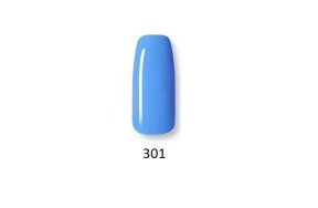 Ημιμόνιμο βερνίκι νυχιών Νο 301 μπλε, 10ml