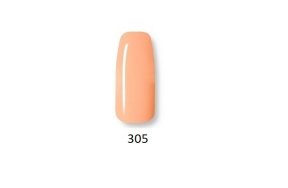 Ημιμόνιμο βερνίκι νυχιών Νο 305 πορτοκαλί παστέλ, 10ml