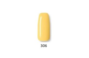 Ημιμόνιμο βερνίκι νυχιών Νο 306 κίτρινο, 10ml