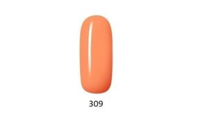 Ημιμόνιμο βερνίκι νυχιών Νο 309 νεον πορτοκαλί, 10ml