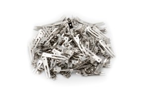 Μεταλλικά Διπλά Κλιπ Ασημί 100τμχ