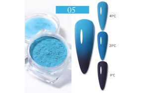 Θερμική Σκόνη Νυχιών Γαλάζιο- Μπλε- Ναυτικό Μπλε